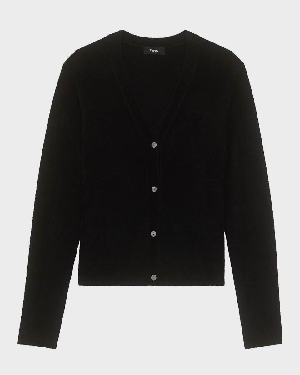 Micro Velvet Cardigan
